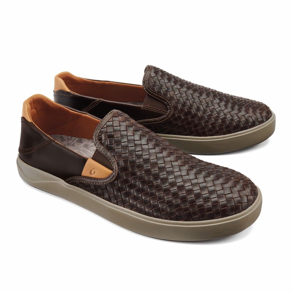 Zapatos Olukai Lae‘ahi Lauhala - Zapatos Hombre Cafes 20257-681